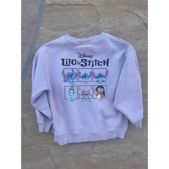 Zara Lilo And Stitch Disney Pink Crewneck Sweatshirt 6-7 girls - Picture 3 of 3